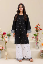 Embroidered Rosy Black Berry 2PCS