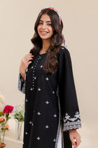 Embroidered Rosy Black Berry 2PCS