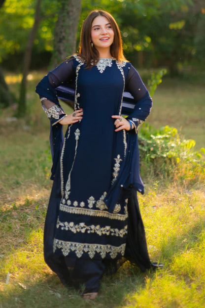 NAVY NOOR  3PC