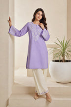 Embroidered Zeva  2PCS