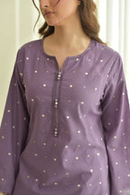 Embroidered Purple Hearts 3PCS