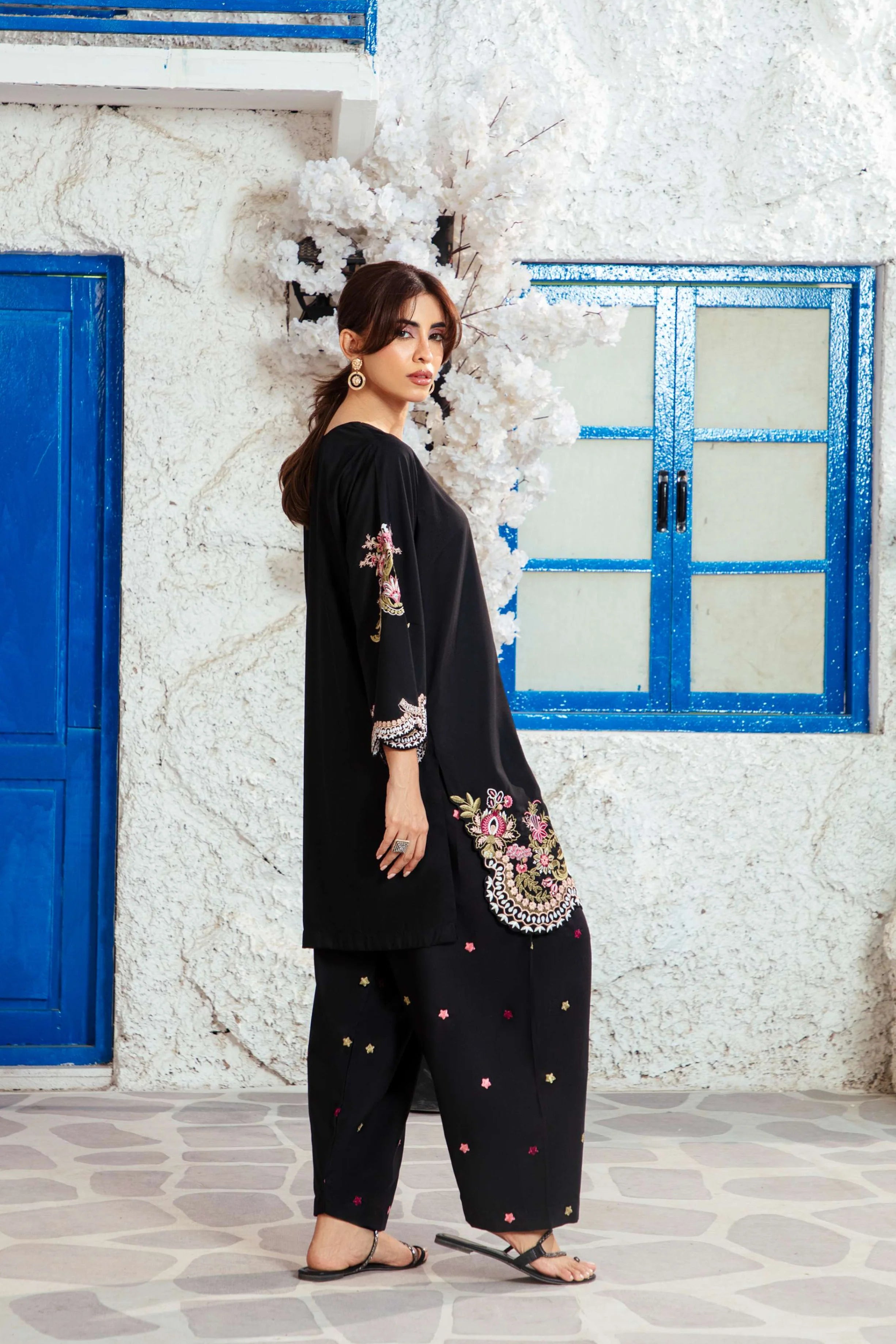 Embroidered Mehar 2PCS