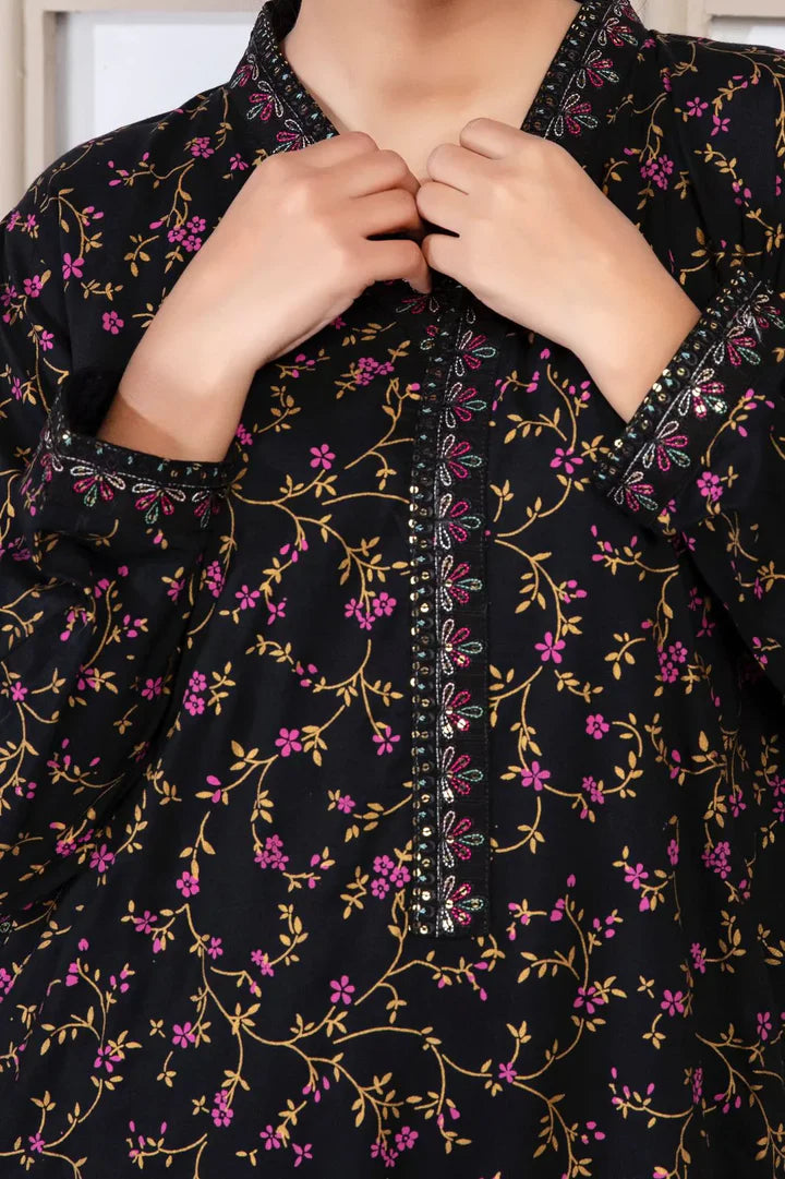 printed Black Rose 2PCS