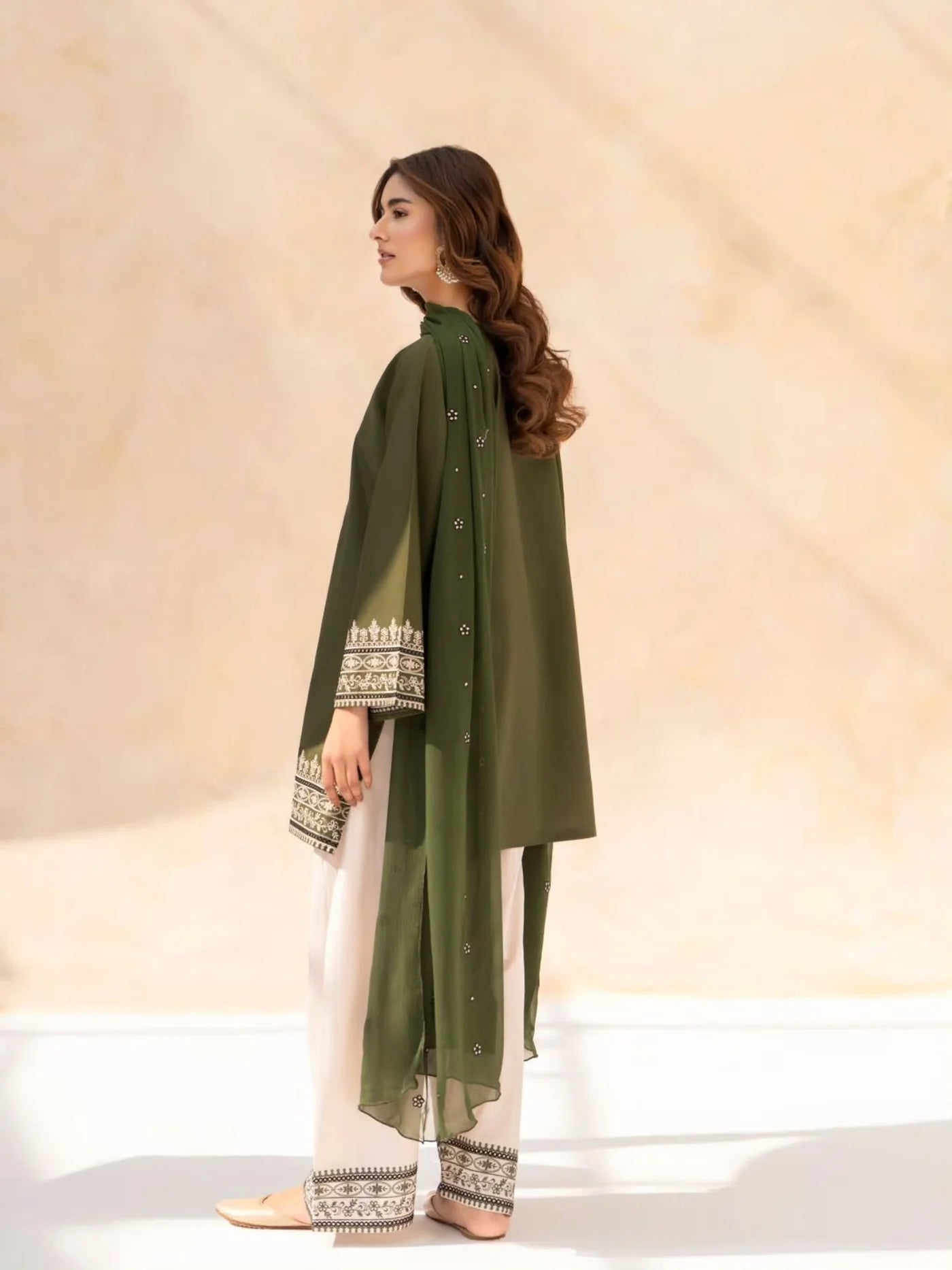 Embroidered Zaitoon 3PCS