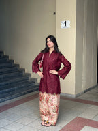 Dried Rose Embroidered 2pc Dress