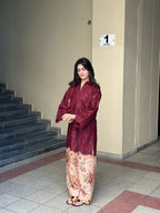 Dried Rose Embroidered 2pc Dress