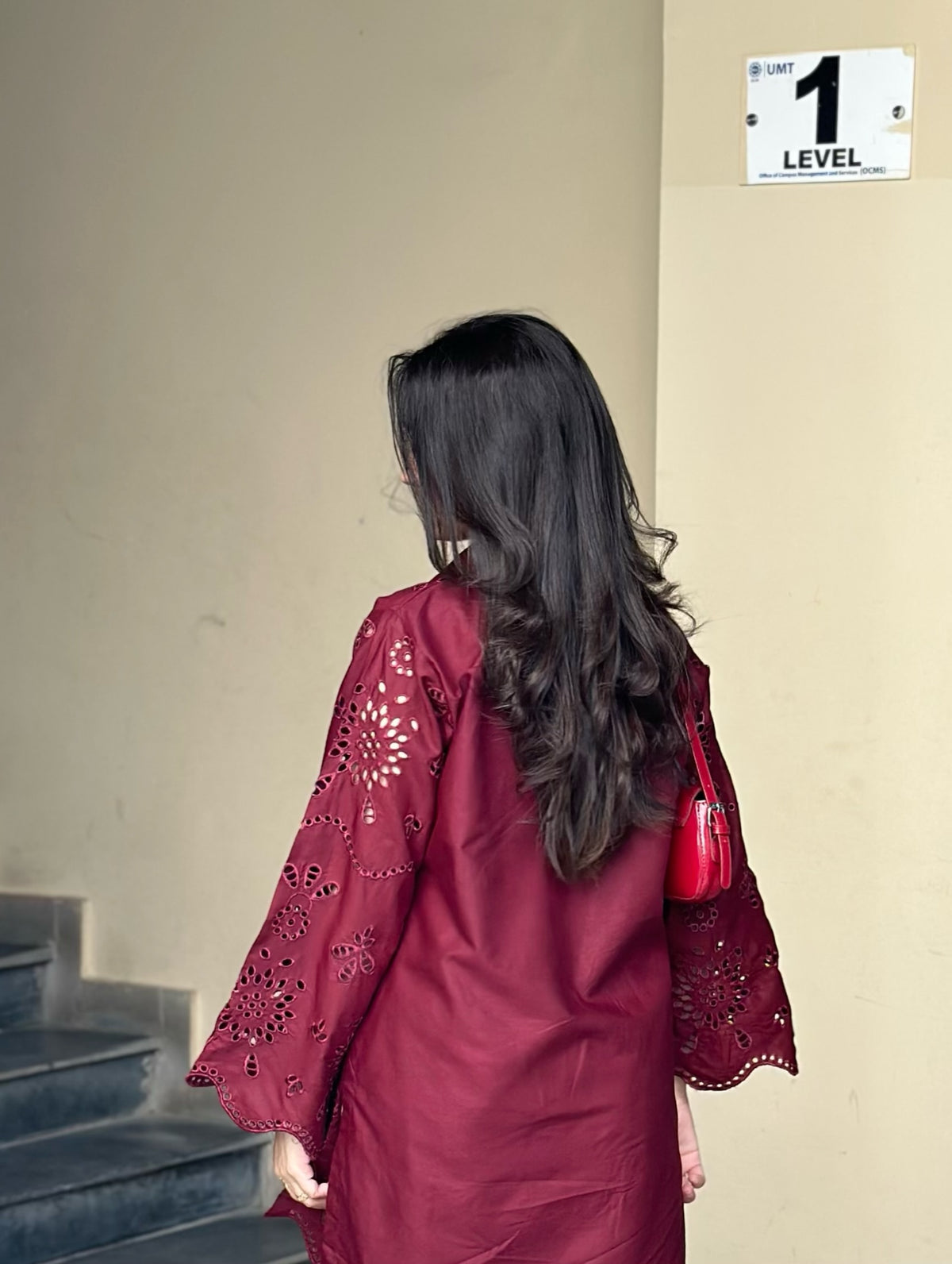 Dried Rose Embroidered 2pc Dress