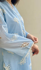 Embroidered Ocean Breeze 2PCS