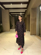 printed Black Rose 2PCS