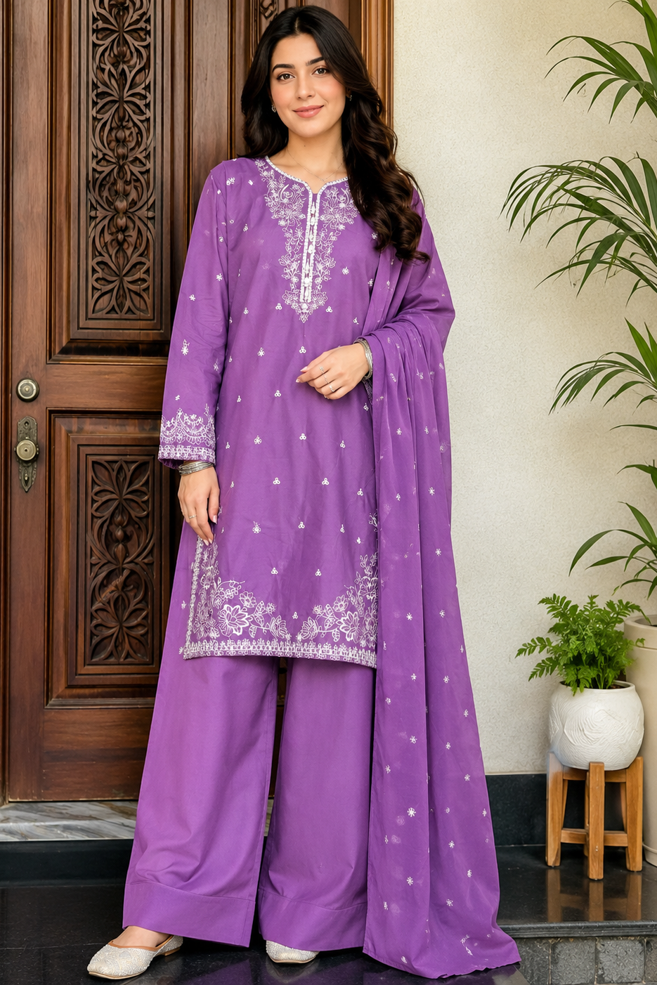 Embroidered Liyana 3PCS
