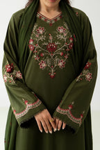 Zareen Olive 3PC
