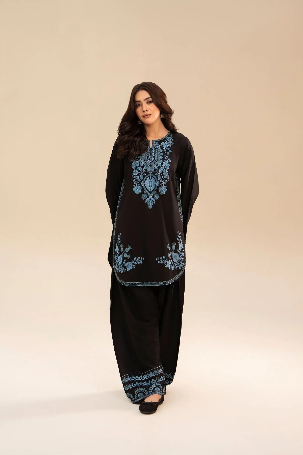 Embroidered Aroosa 2PCS