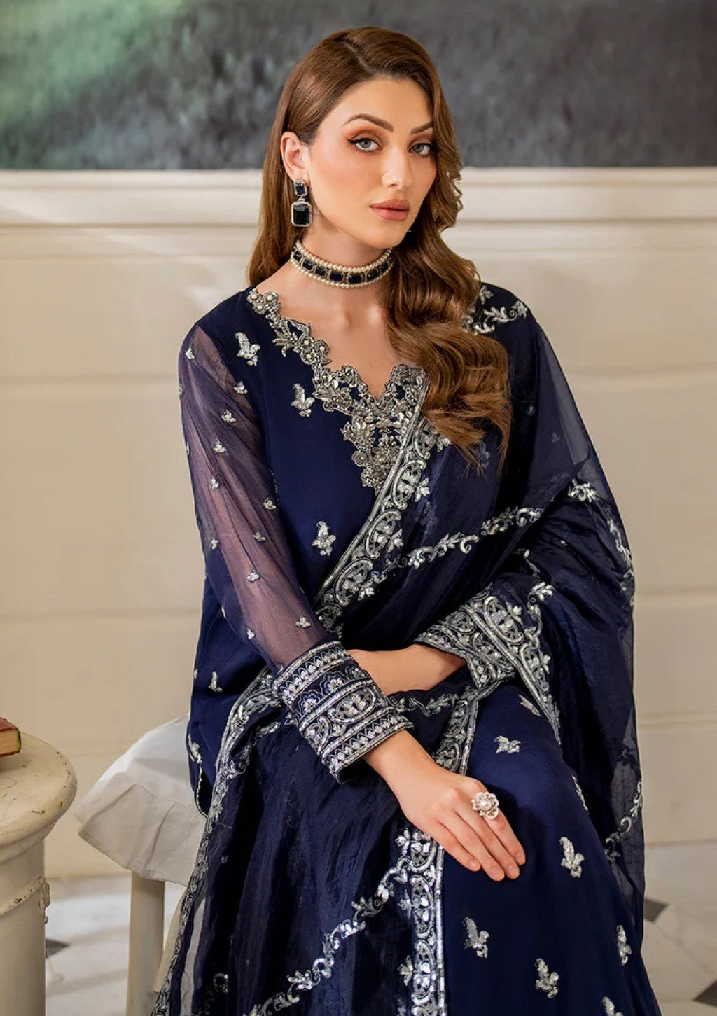 Shiffon Blue 3PCS