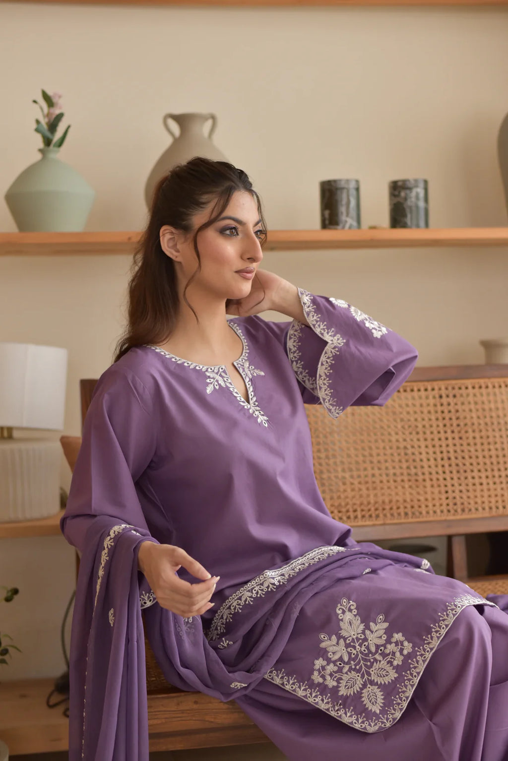 Embroidered Zoha 3PCS