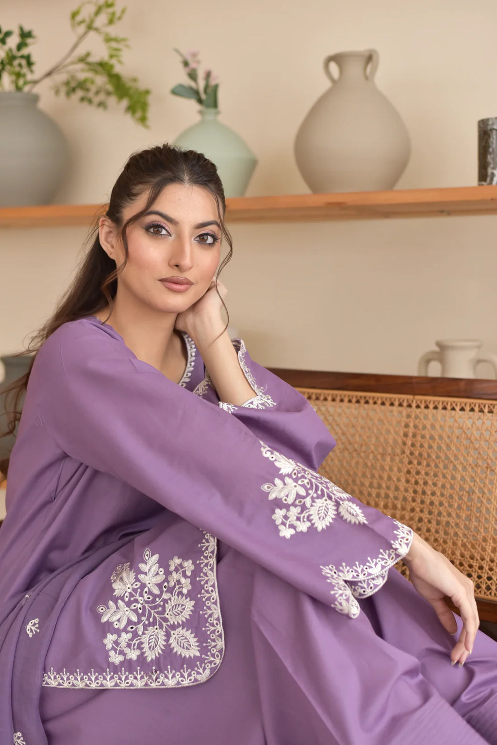 Embroidered Zoha 3PCS