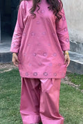 Embroidered Rosy Noor 2PCS