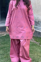 Embroidered Rosy Noor 2PCS