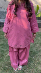 Embroidered Rosy Noor 2PCS