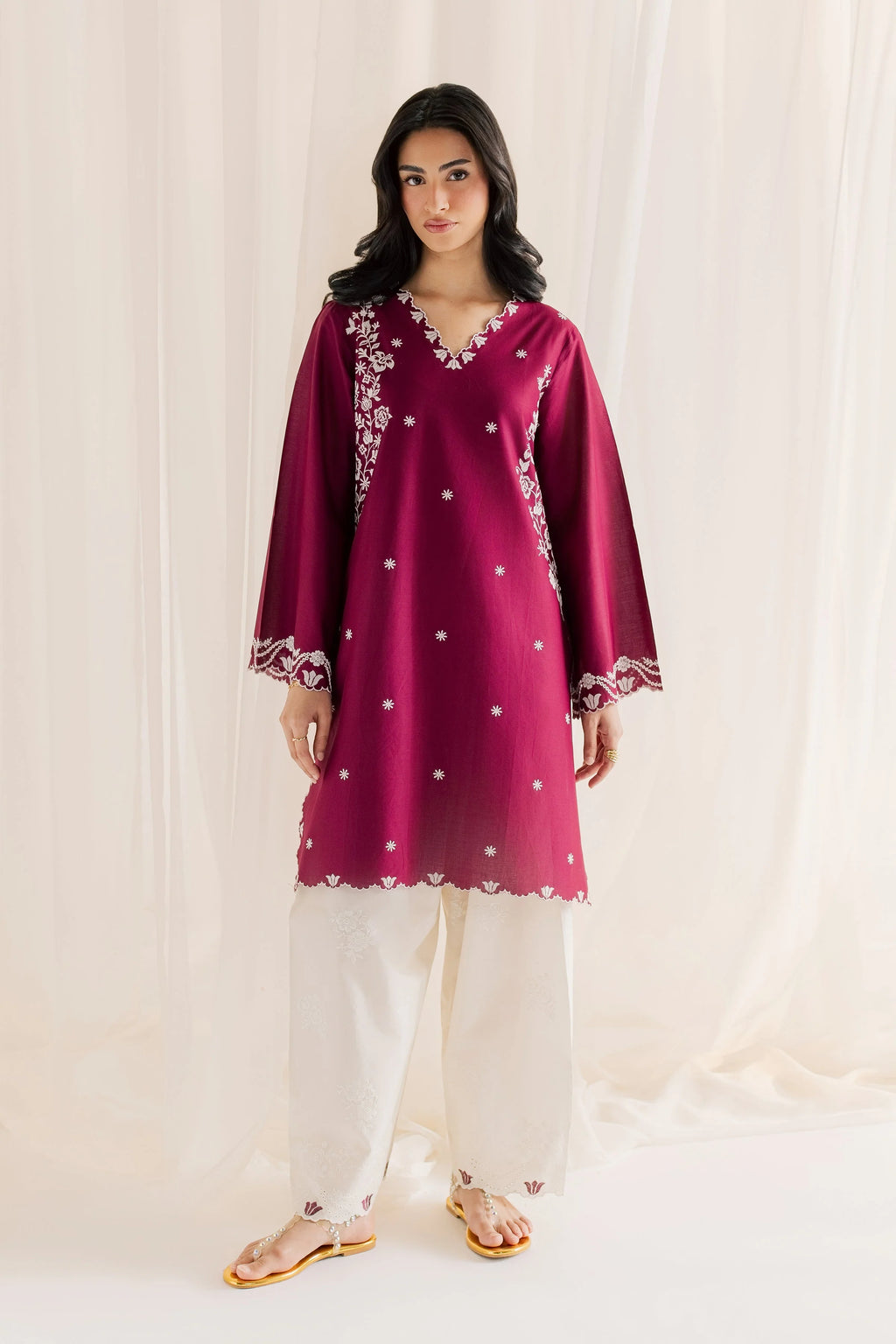 Embroidered Marjaan 2PCS