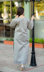 Embroidered Noreen Gray 3PCS