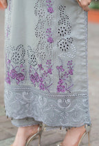 Embroidered Noreen Gray 3PCS