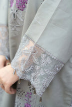 Embroidered Noreen Gray 3PCS