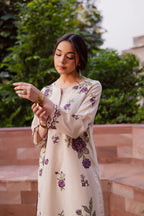 Embroidered Purple Nate 2PCS