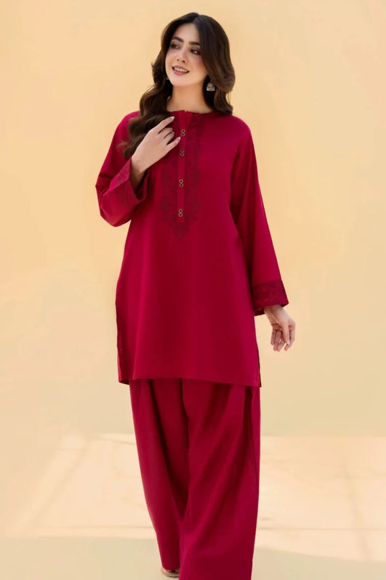 Embroidered Scarlet 2PCS