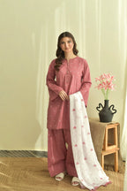 Embroidered Pari 3PCS