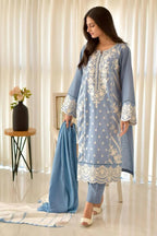 Embroidered Sanober 3PCS