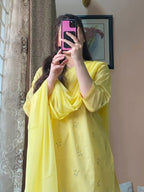 Printed Rosy Lime Yellow 3PCS