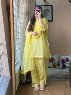 Printed Rosy Lime Yellow 3PCS