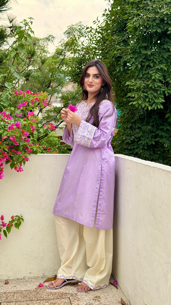 Embroidered Zeva  2PCS