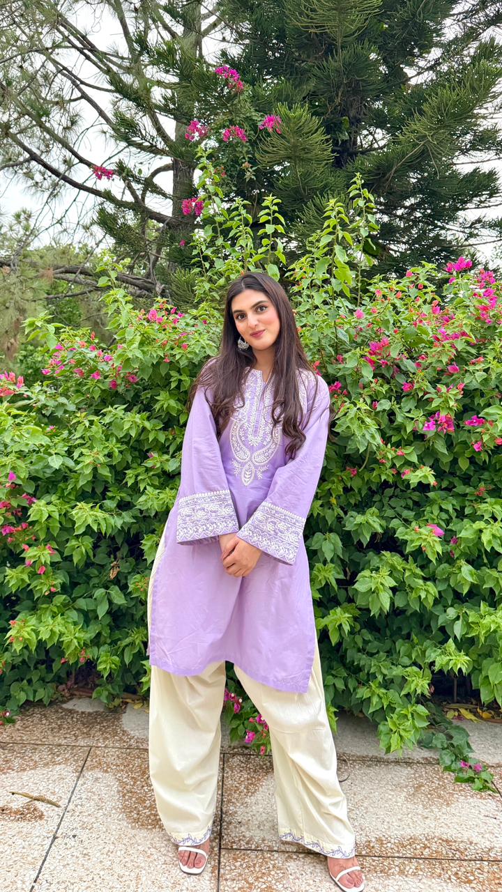 Embroidered Zeva  2PCS