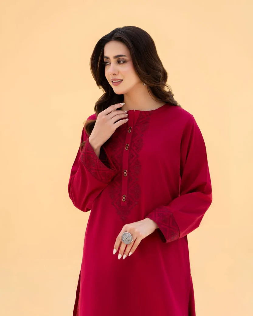 Embroidered Scarlet 2PCS